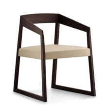 New Design Home Furniture Wood Chair with Fabric Seat